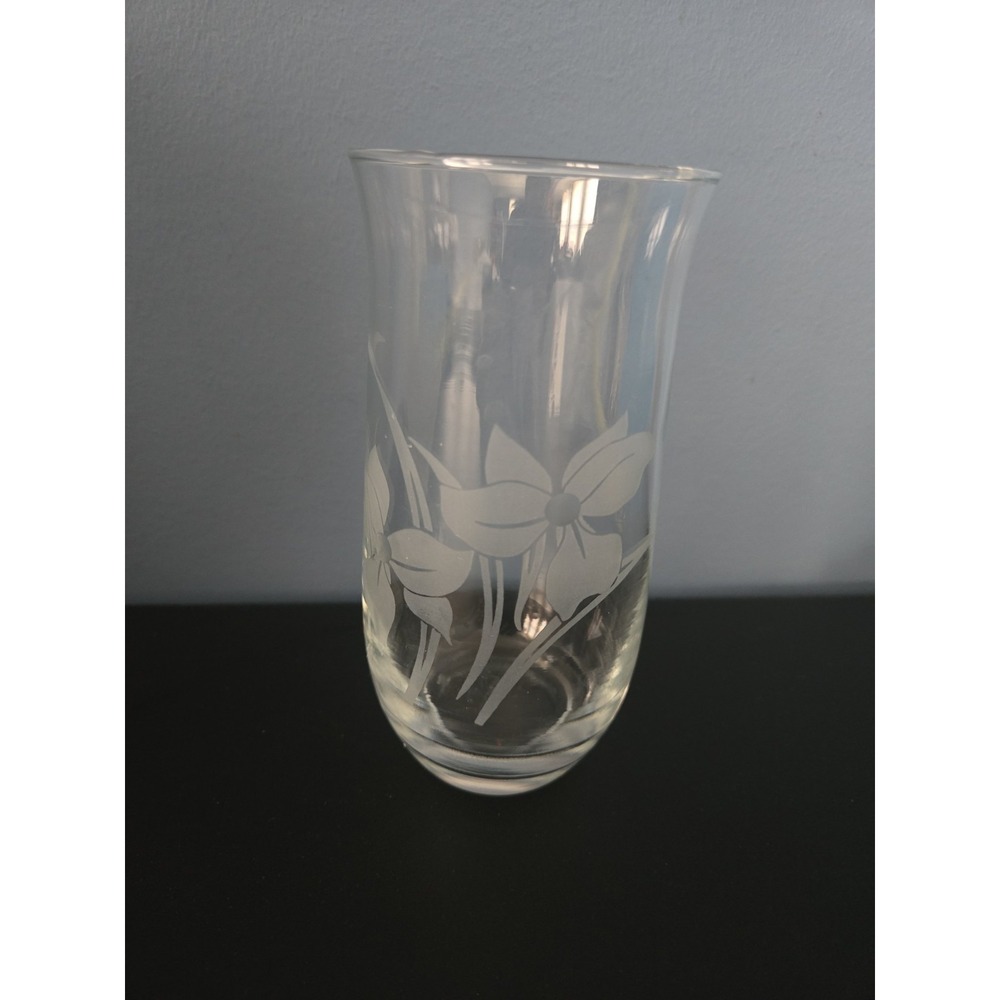 Crystal Clear Industries Crystal Floral 16 oz Glasses Made In Turkey Replacement